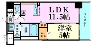 江坂駅 徒歩2分 8階の物件間取画像